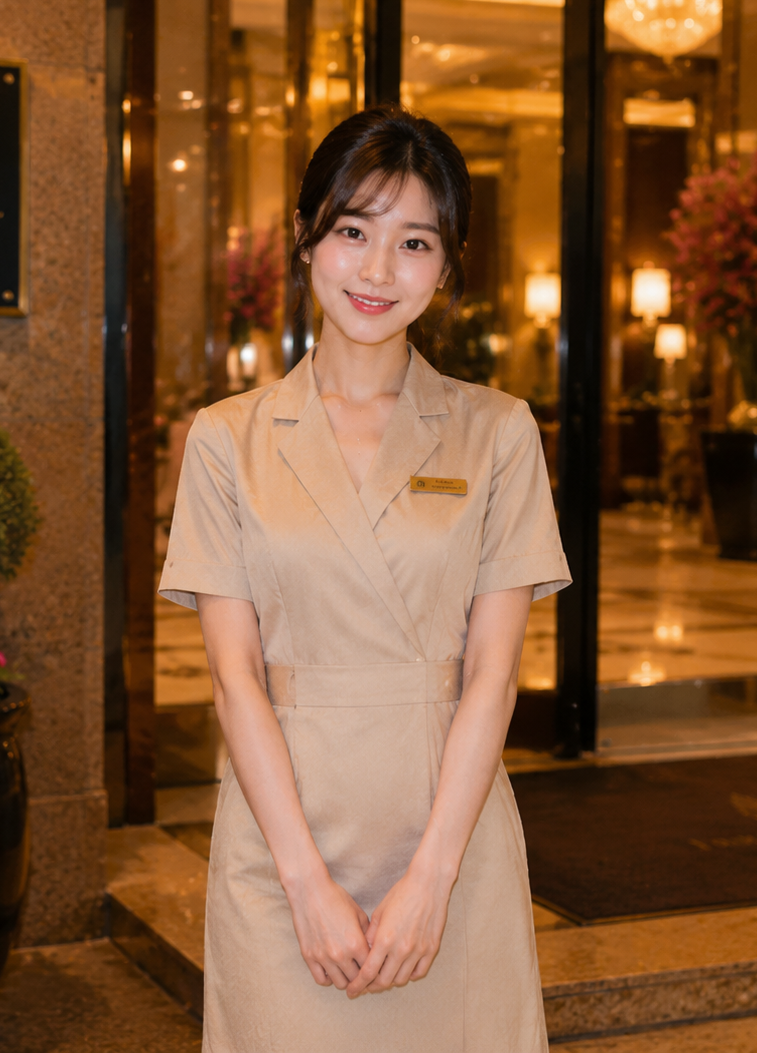 Desert Calm massage professional in a luxury hotel room